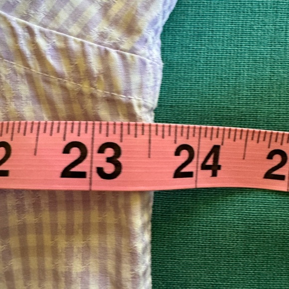 BUGATCHI Shaped Fit Mens Long Sleeve Button Down Dress Shirt. Lilac/White Size L - Picture 7 of 9